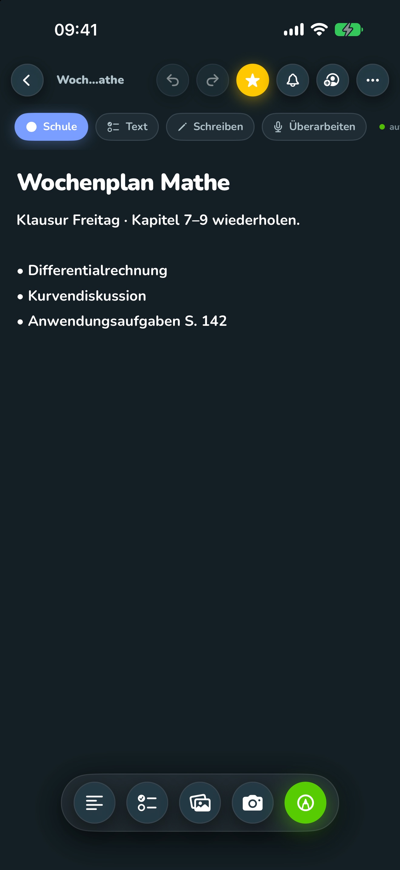 Editor in Simple Notes