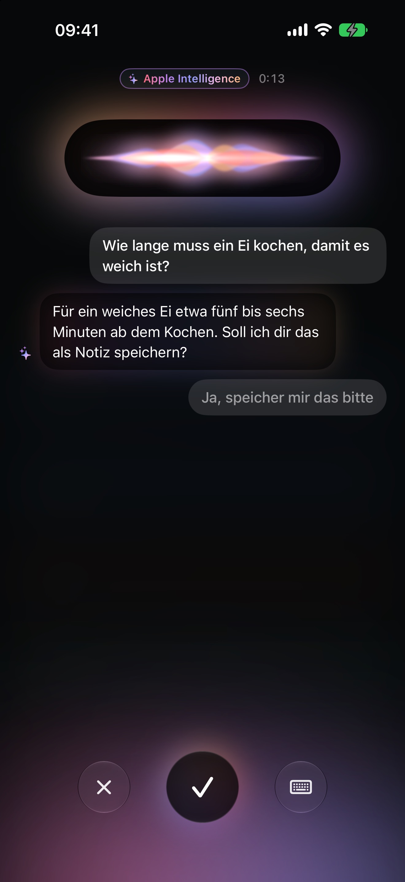Sprachmodus in Simple Notes